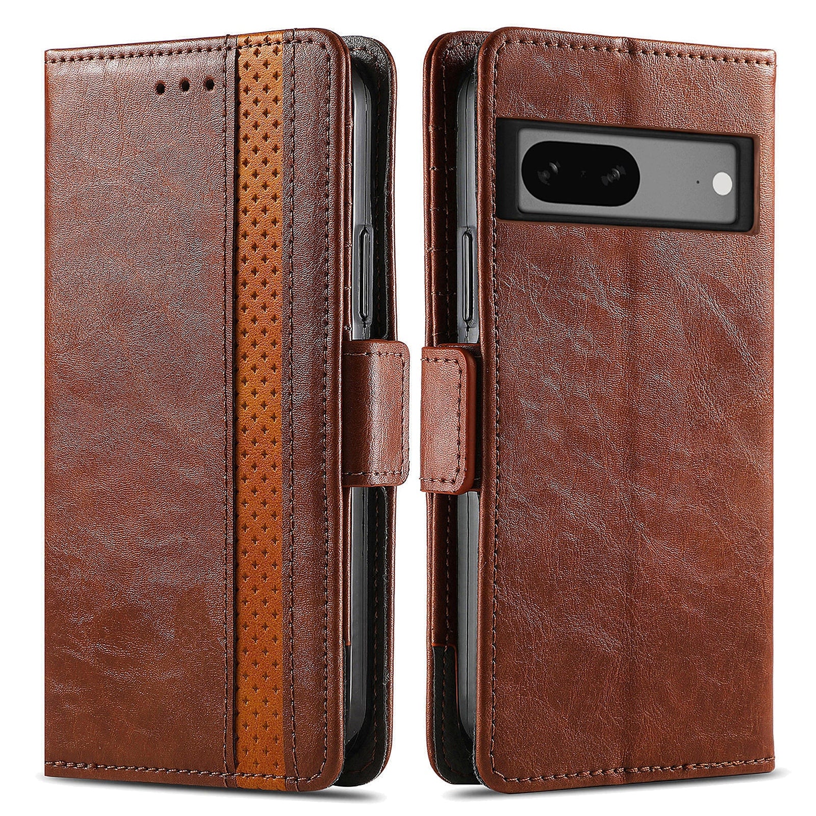 CASENEO 002 Series Anti-fall Phone Case for Google Pixel 7a Business Splicing Style PU Leather Flip Wallet Stand Protetcive Phone Cover CASENEO 002 Series Anti-fall Phone Case for Google Pixel 7a Business Splicing Style PU Leather Flip Wallet Stand Protetcive Phone Cover